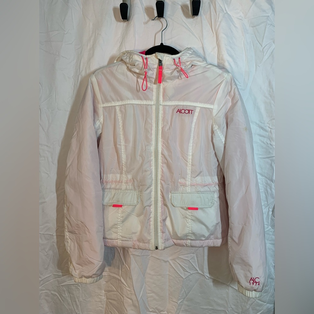 Alcott White Jacket with Pink Interior